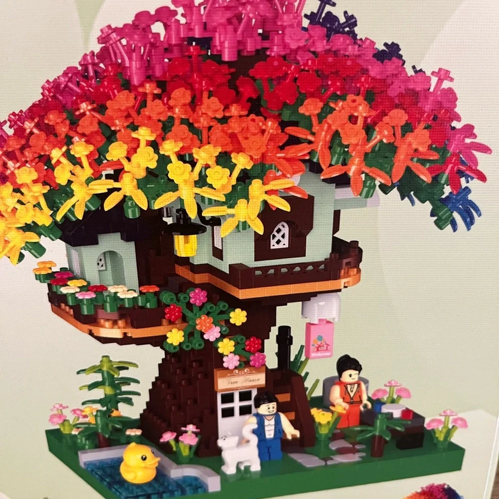 Rainbow Tree‎ House Building Set - Multicolor